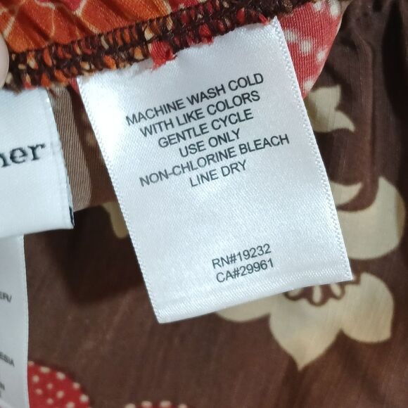 Vintage Floral Pull On Midi Skirt - Picture 4 of 8